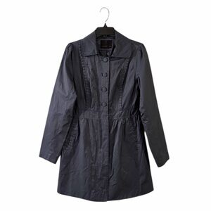 ⭐️ Vero Moda ($139) Dark Grey Mid Length Collared Trenchcoat - PTP 20